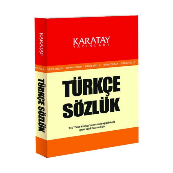 4E Karatay Türkçe Sözlük Karton Kapak 1.Hamur