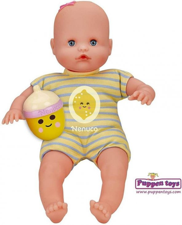 Nenuco Çıngıraklı Biberonlu Oyuncak Bebek Sarı Yumuşak Özel Yapı