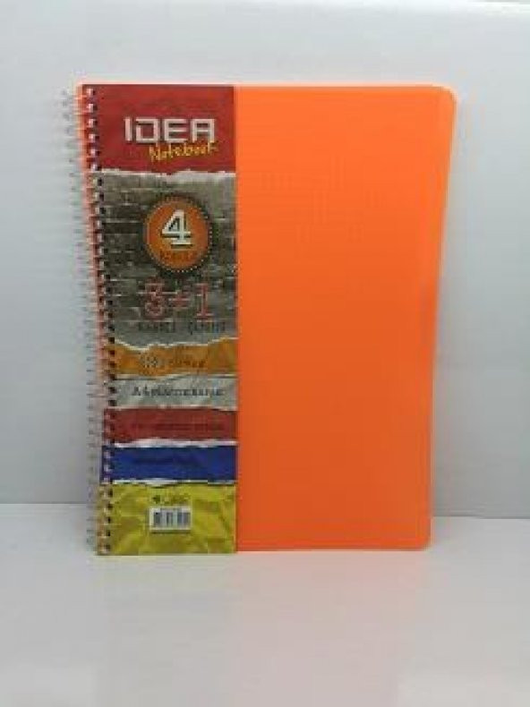 Idea Notebook 4 Konulu 3+1 Kareli Ve Çizgili