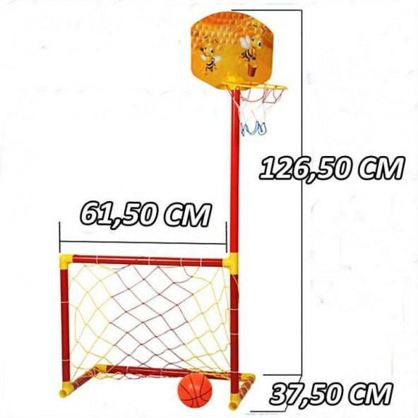 Futbol Kalesi Ve Basket Potası Bir Arada - Basketbol Potası - 4