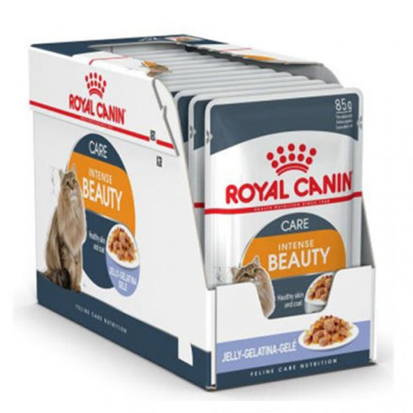 Royal Canin Intense Beauty Jelly Kedi Maması (12 Adetx85 Gr)