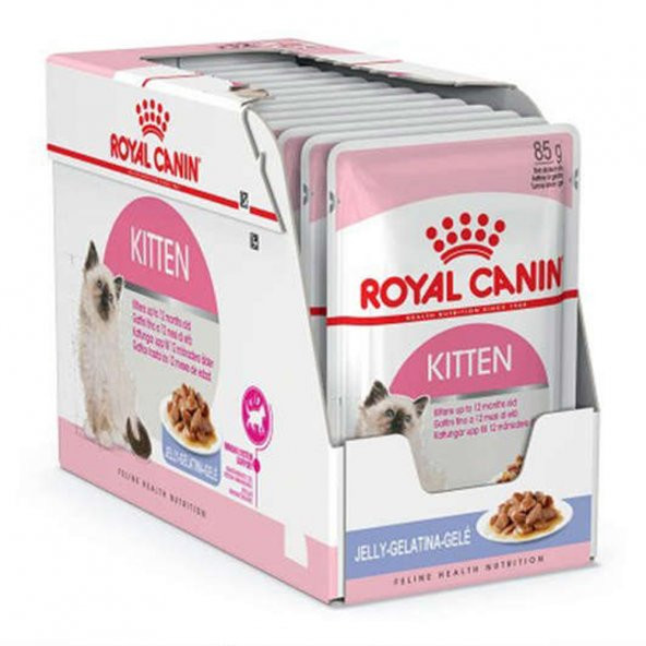 Royal Canin Jelly Kitten Yaş Yavru Kedi Maması (12 Adetx85 Gr)