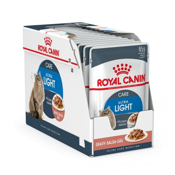 Royal Canin Ultra Light Diyet Yetişkin Kedi Maması 12 Adetx85 Gr