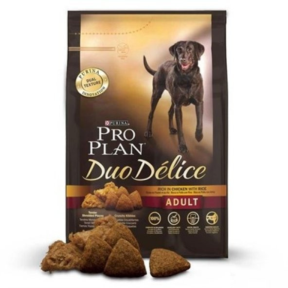 Pro Plan Duo Delice Parça Etli Yetişkin Köpek Maması 2,5 kg