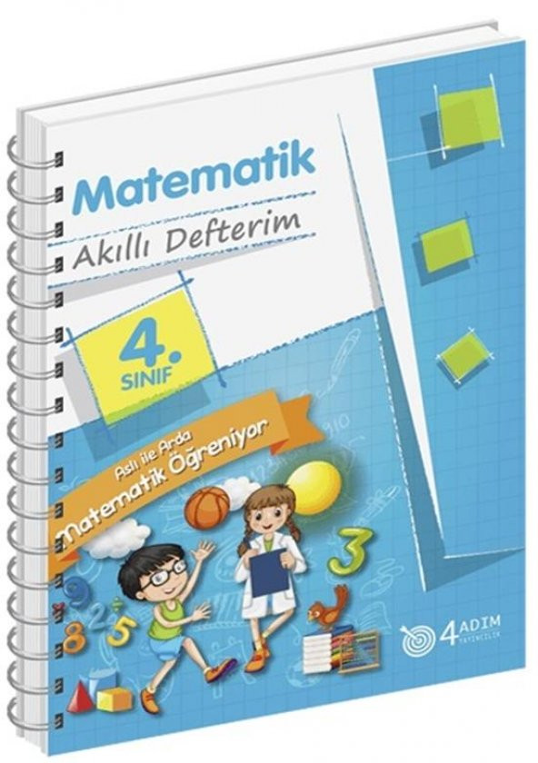 4.Sınıf Matematik Akıllı Defterim 4 Adım Yayınları