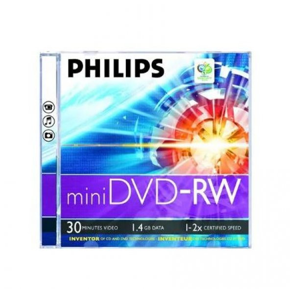 PHILIPS 1.4 GB 2 X TEKLİ KUTULU 30MIN MİNİ DVD-RW