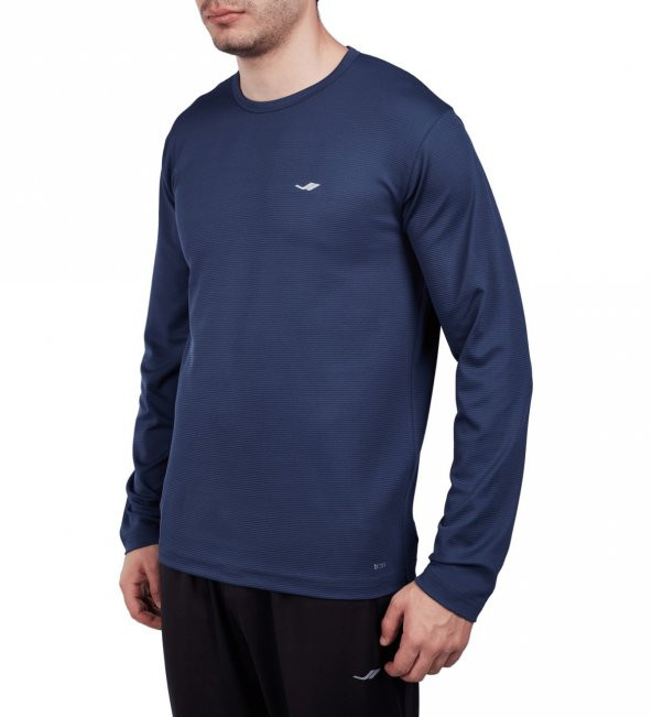 Lescon 18S-1233 Mavi Erkek Uzun Kollu T-Shirt