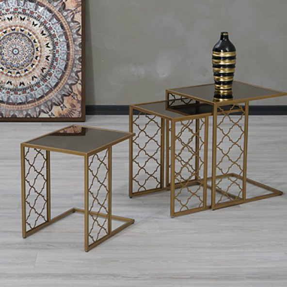 Metal Ayaklı Atlanta Zigon Sehpa - 2