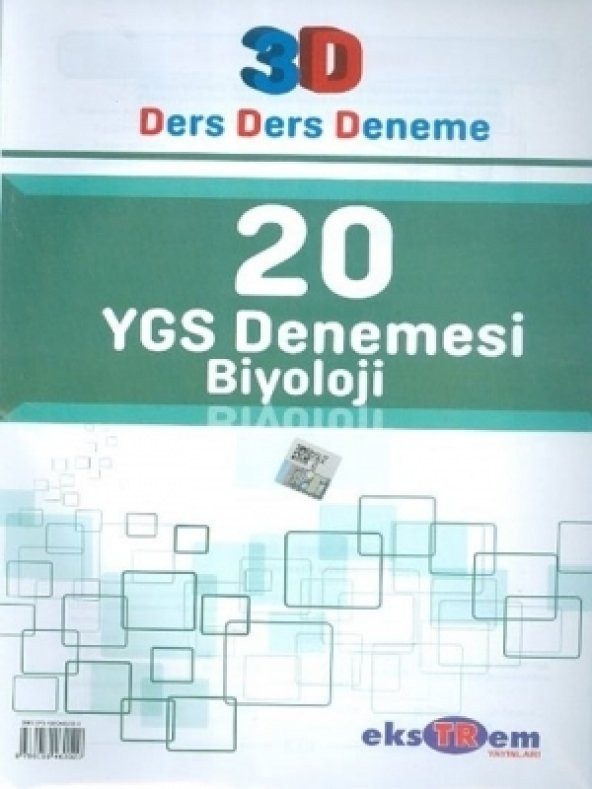 YGS Biyoloji 20 Deneme Sınavı Ekstrem Yayınları (2017)