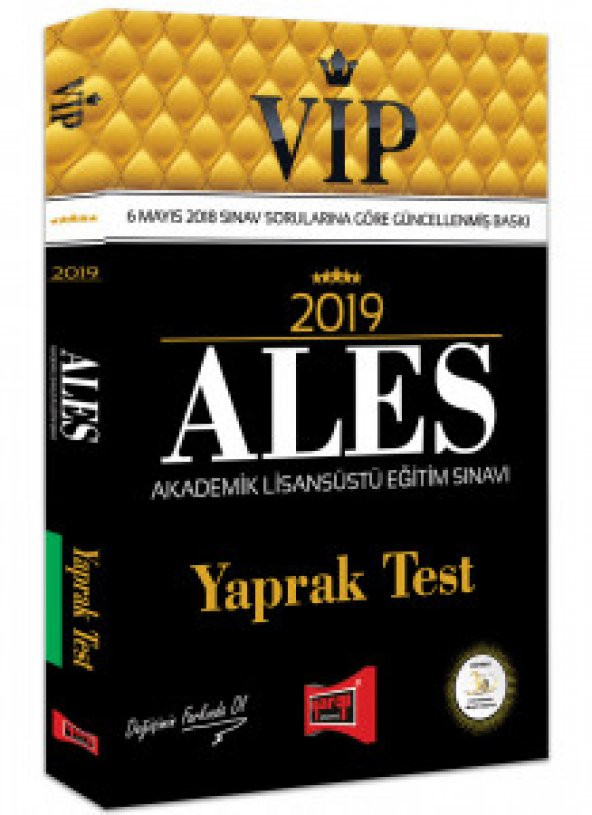 Yargı Yayınları 2019 ALES VIP Yaprak Test