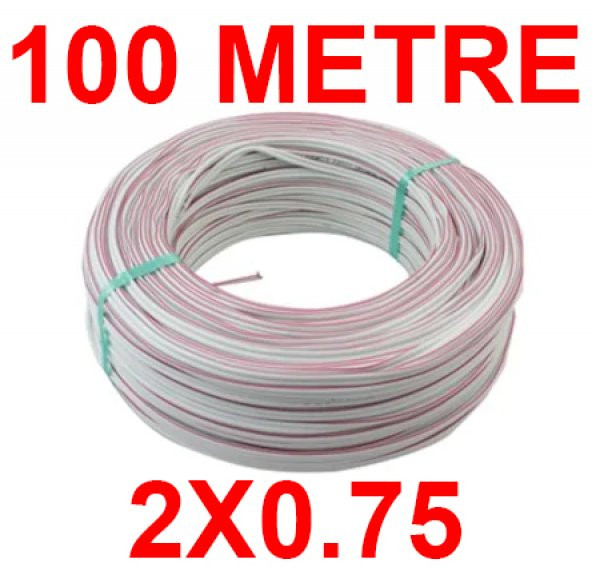 100 Metre 2x0.75 Kordon Kablo