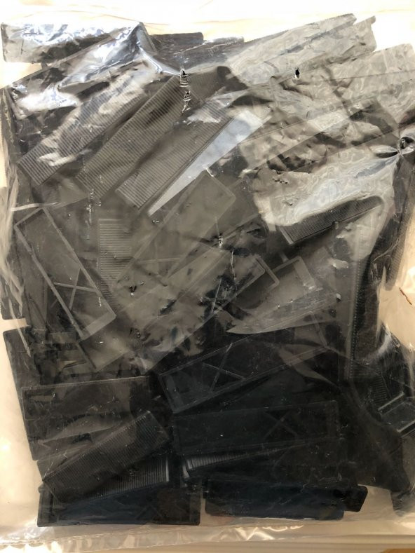 1 Pakette 100 adet Fayans Seviye Tespit Takozu Ayar Derz Artısı Aparatı Plastik - 6