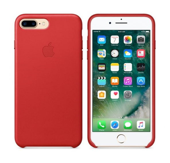 Apple Orijinal iPhone 7 Plus / 8 Plus Kırmızı Silikon Kılıf