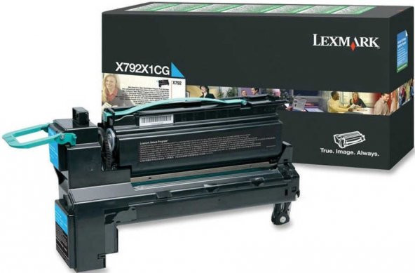 Lexmark X792X1CG Orjinal Mavi Toner