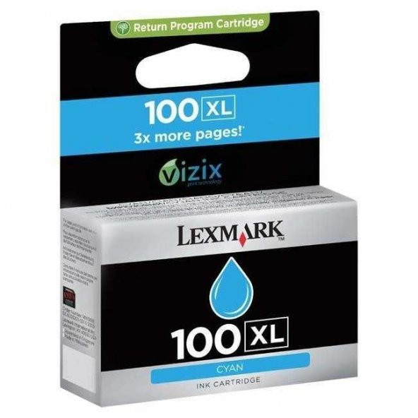 Lexmark 14N1069E Orjinal Mavi Kartuş 100XL
