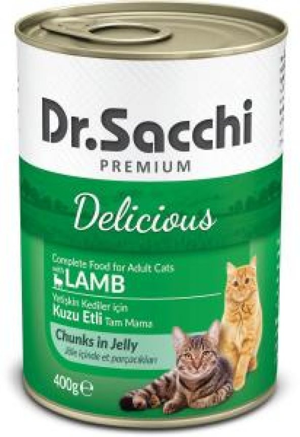 Dr.Sacchi premıum kuzu etli konserve kedi maması