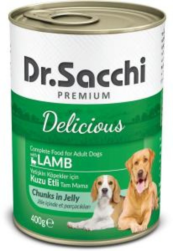 Dr.Sacchi premıum kuzu etli konserve köpek maması