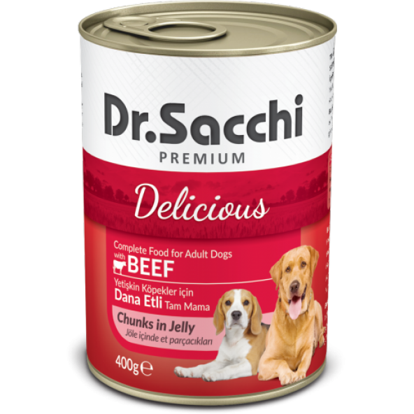 Dr.Sacchi premıum sığır etli konserve köpek maması
