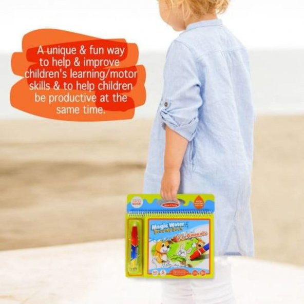 Sihirli Boyama Kitabı Magic Water Hayvanlar Alemi Sarı Model - 2