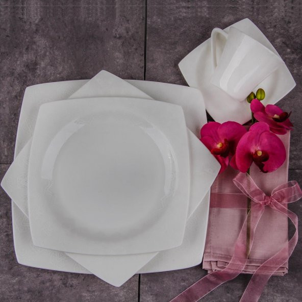 Karaca Snow Bone China 84 Parça Yemek Takımı - 2