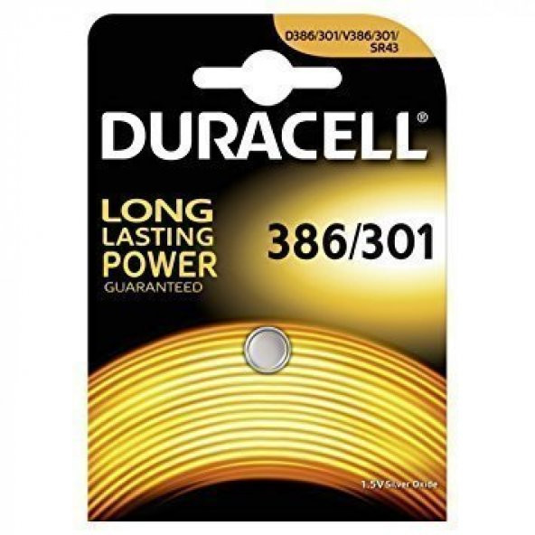 Duracell 386/301 Saat Pili Silver Oxid