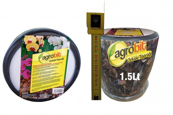 Agrobit Orkide Toprağı Harcı 1.5 Lt + Saksı da En Ucuz Fiyat