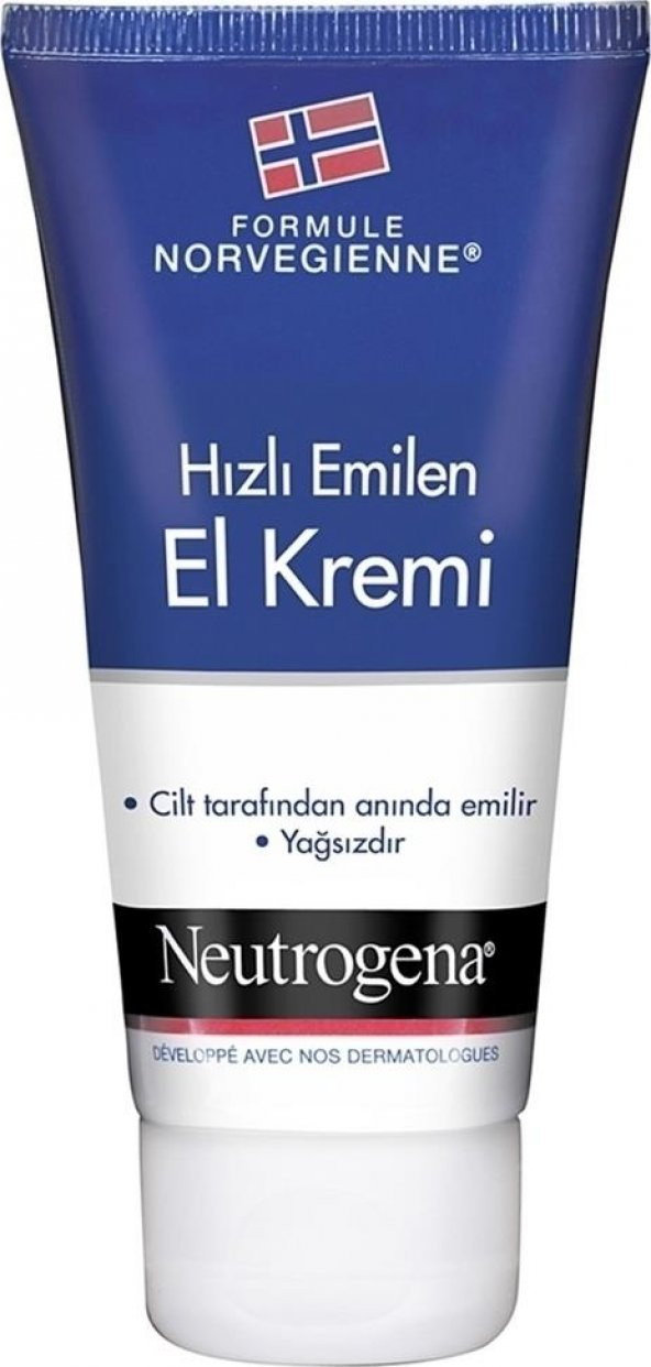 Neutrogena Norveç Formülü Hızlı Emilen El Kremi 75 Ml