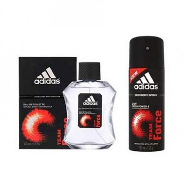 Adidas Team Force Set 100 ML EDT + 150 ML Deodorant Erkek