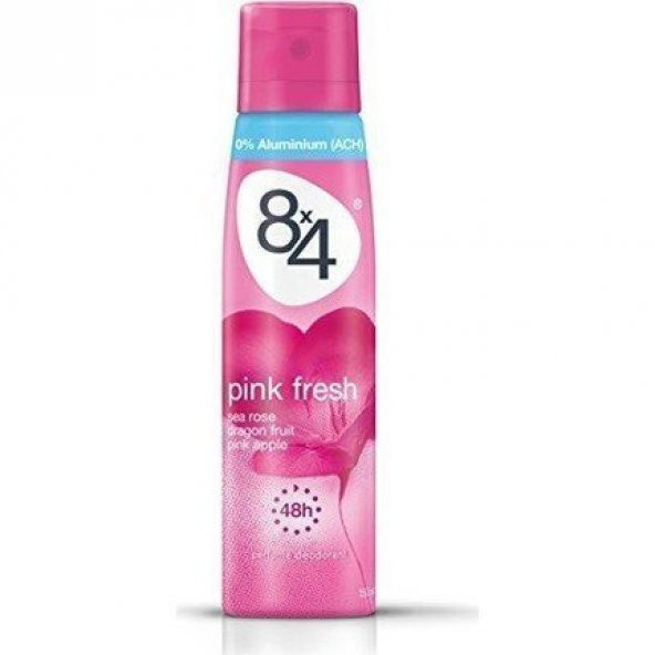 8X4 Deodorant Pink Fresh 150ML Kadın
