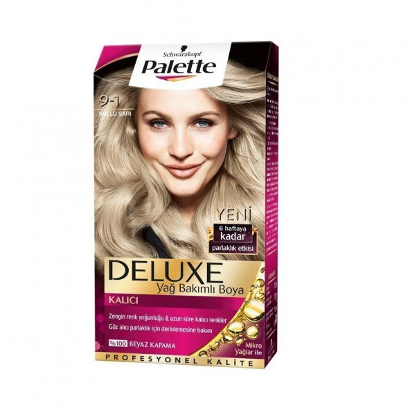 Palette Deluxe Saç Boyası 9-1 Küllü Sarı