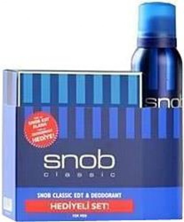 Snob Classic Edt 100 Ml Erkek Parfümü + 150 Ml Deodorant Set