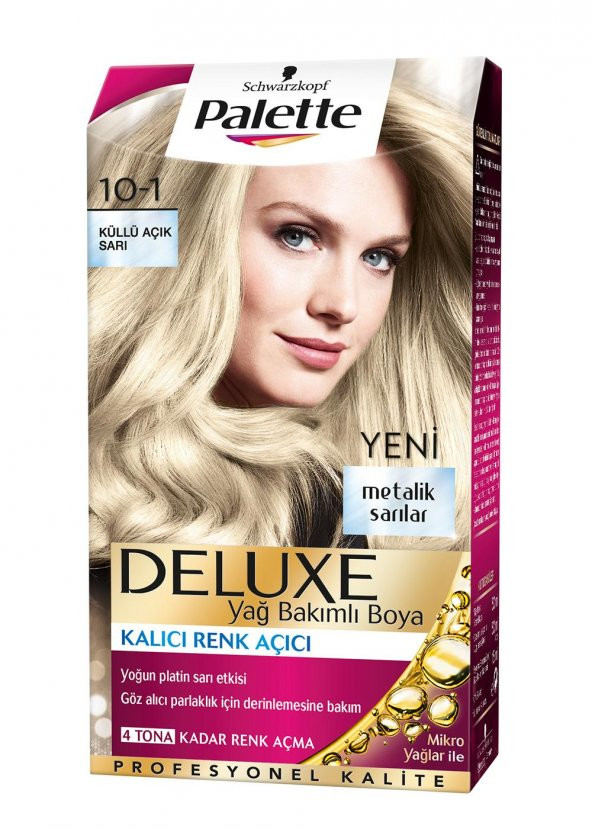 Palette Deluxe 10.1 Küllü Açık Sarı Saç Boyası