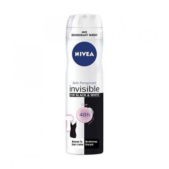 Nivea Invısıble Black&Whıte Clear Sprey 150Ml Kadın