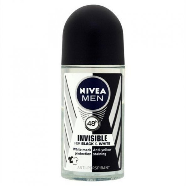 Nivea Men Black & White Invisible Roll-On 50Ml