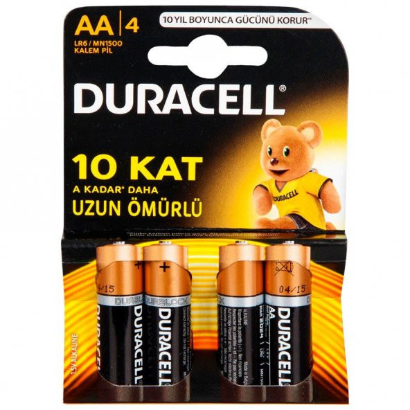 Duracell Alkalin Aa Kalem Pil 4Lü Paket