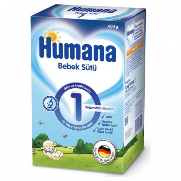 Humana 1 Bebek Sütü 600gr