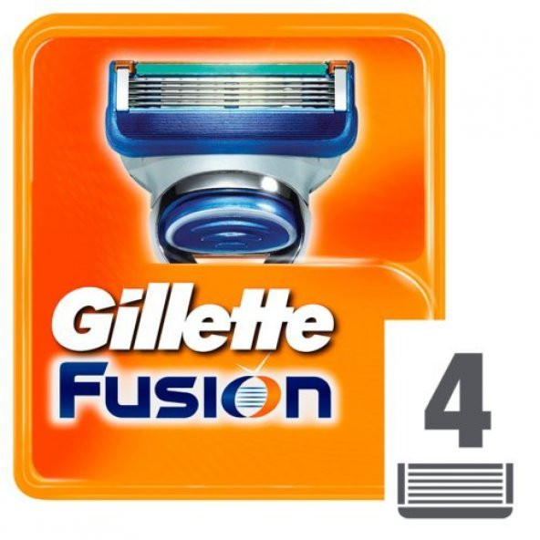 Gillette Fusion Yedek Tıraş Bıçağı 4Lü