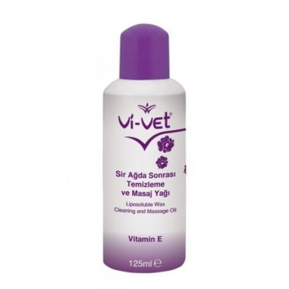 Vi-Vet Ağda Sonrası Temizleme Ve Masaj Yağı E Vitamini 125 ml 1 Ad.