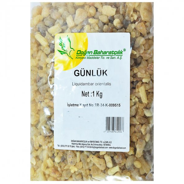Doğan Ak Günlük Sakızı Doğal 1000 Gr Paket - 6