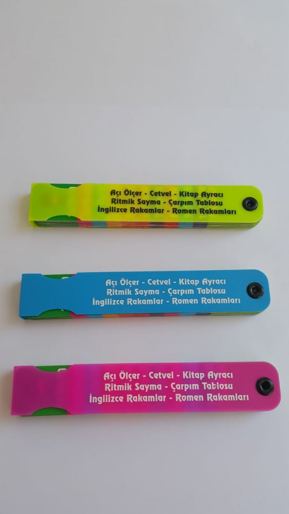 Yelpaze, Çarpım Tablosu, Ritmik Sayma, Ayraç, Açıölçer, Cetvel - 4