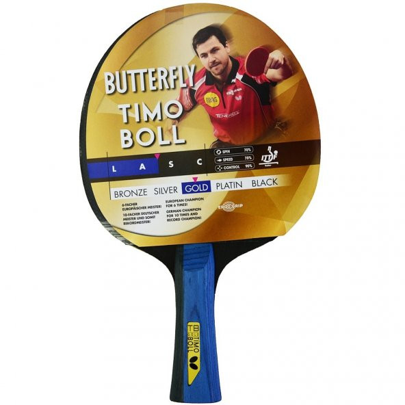 BUTTERFLY BUTTERFLY TIMO BOLL GOLD P.P.RAKET MASA TENİSİ 85021S