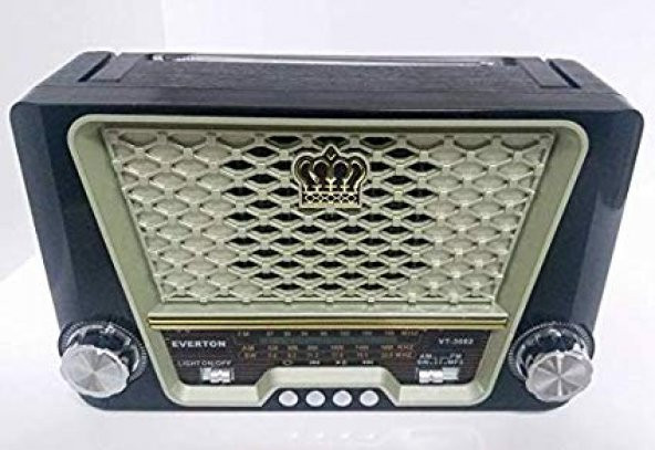 Everton VT-3082 Bluetooth, 3 Band Radyo,Usb, Sd, 6 Led Fener,Şarj