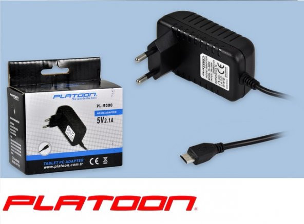 Platoon PL-9000 5V 2.1A Luna Uç Tablet Adaptör