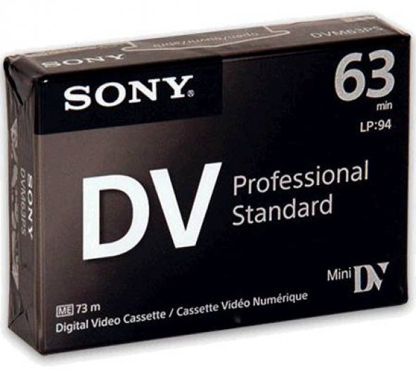 Sony Mini Dv 63 Dk Profosyonel Siyah Kamera Kaseti (5 Adet)