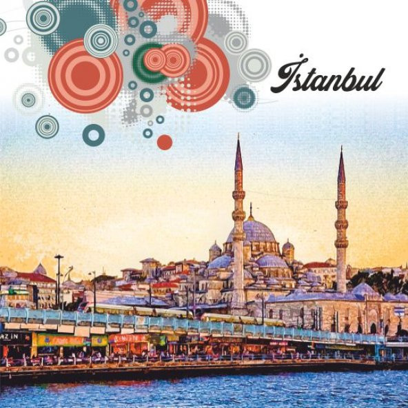 AHŞAP MDF UV BASKILI  İSTANBUL TABLO - 2