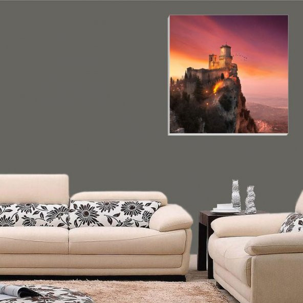 AHŞAP MDF UV BASKILI  ÜNLÜ YERLER TABLO