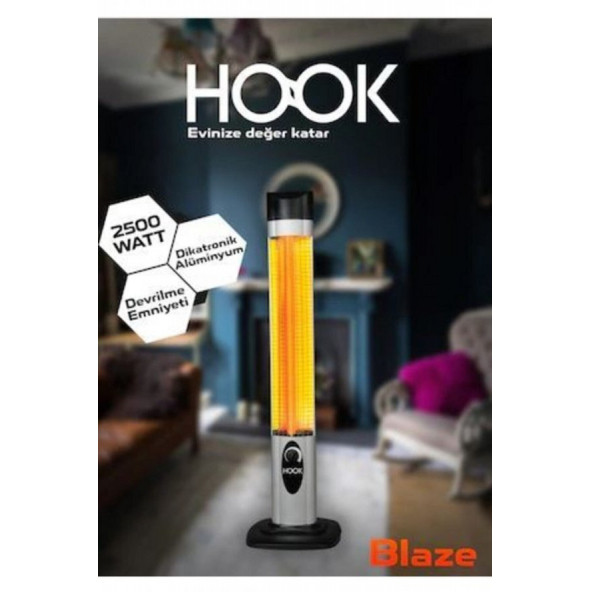 HOOK HK - 402 DİKEY ELEKTRİKLİ ISITICI SOBA, DİK ISITICI - 3