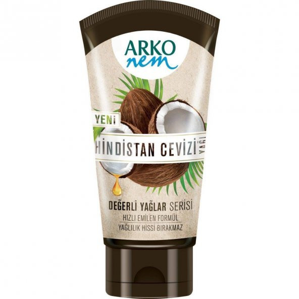 Arko Nem Hindistan Cevizi Yağı Özlü Tüp Krem 60 Ml