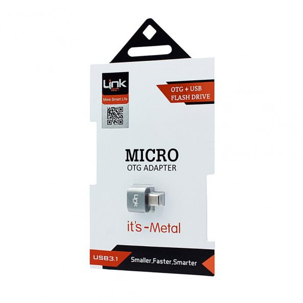 Link Tech Metal Micro USB OTG Dönüştürücü