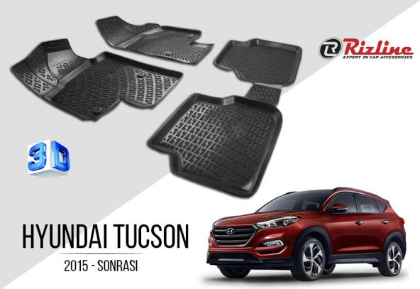 Hyundai Tucson 2015 - Sonrası Havuzlu Paspas Rizline